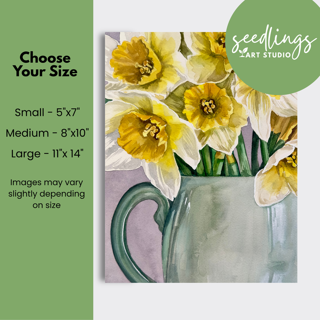 "New Beginnings"  Daffodil Print