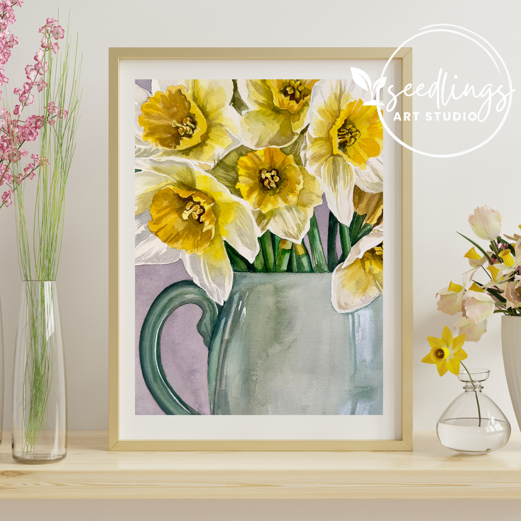 "New Beginnings"  Daffodil Print