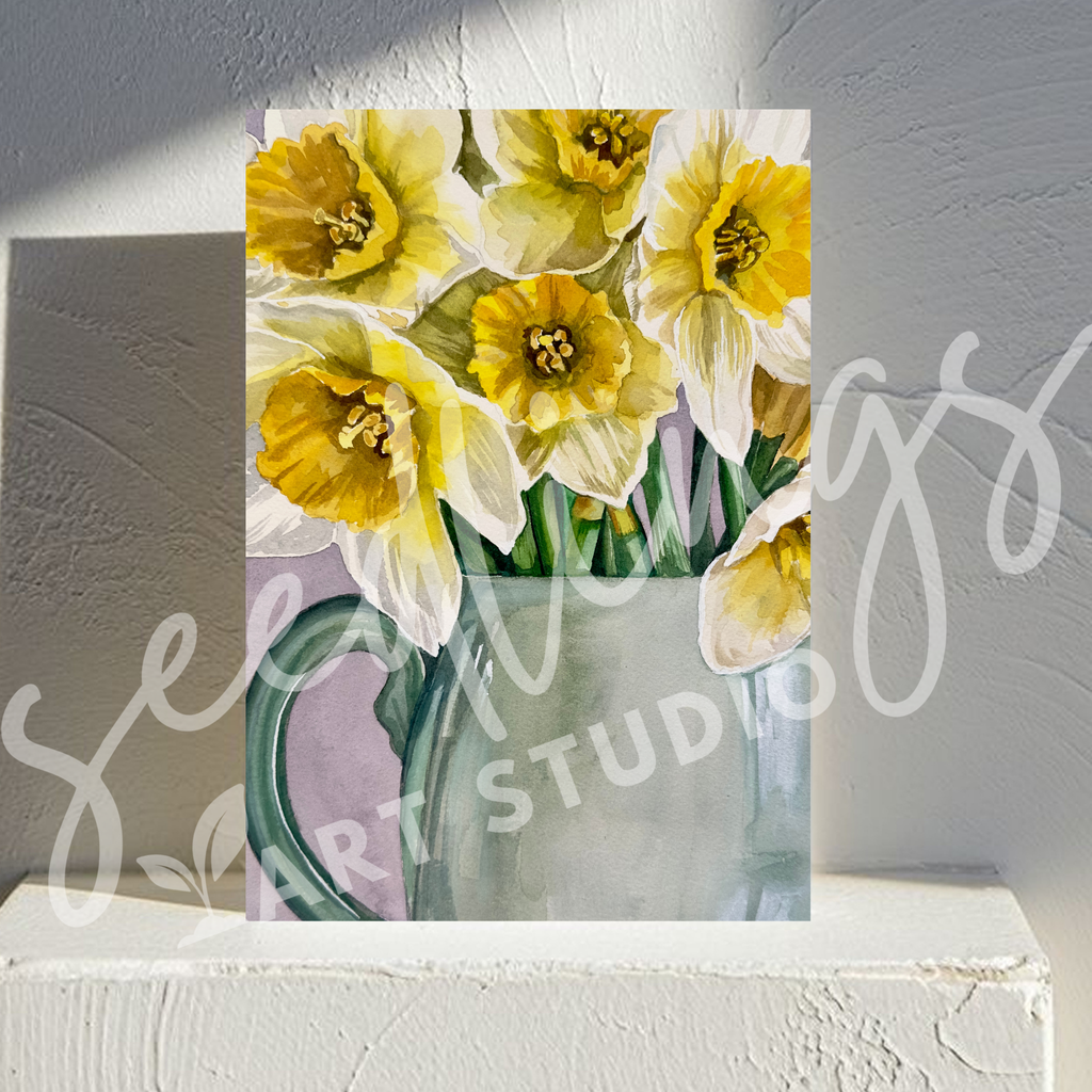 "New Beginnings"  Daffodil Print